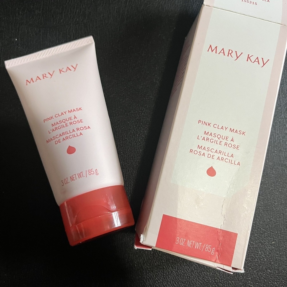 New Lot of 2 Mary Kay Pink Clay Mask Dry to Oily Skin. FULL SIZE